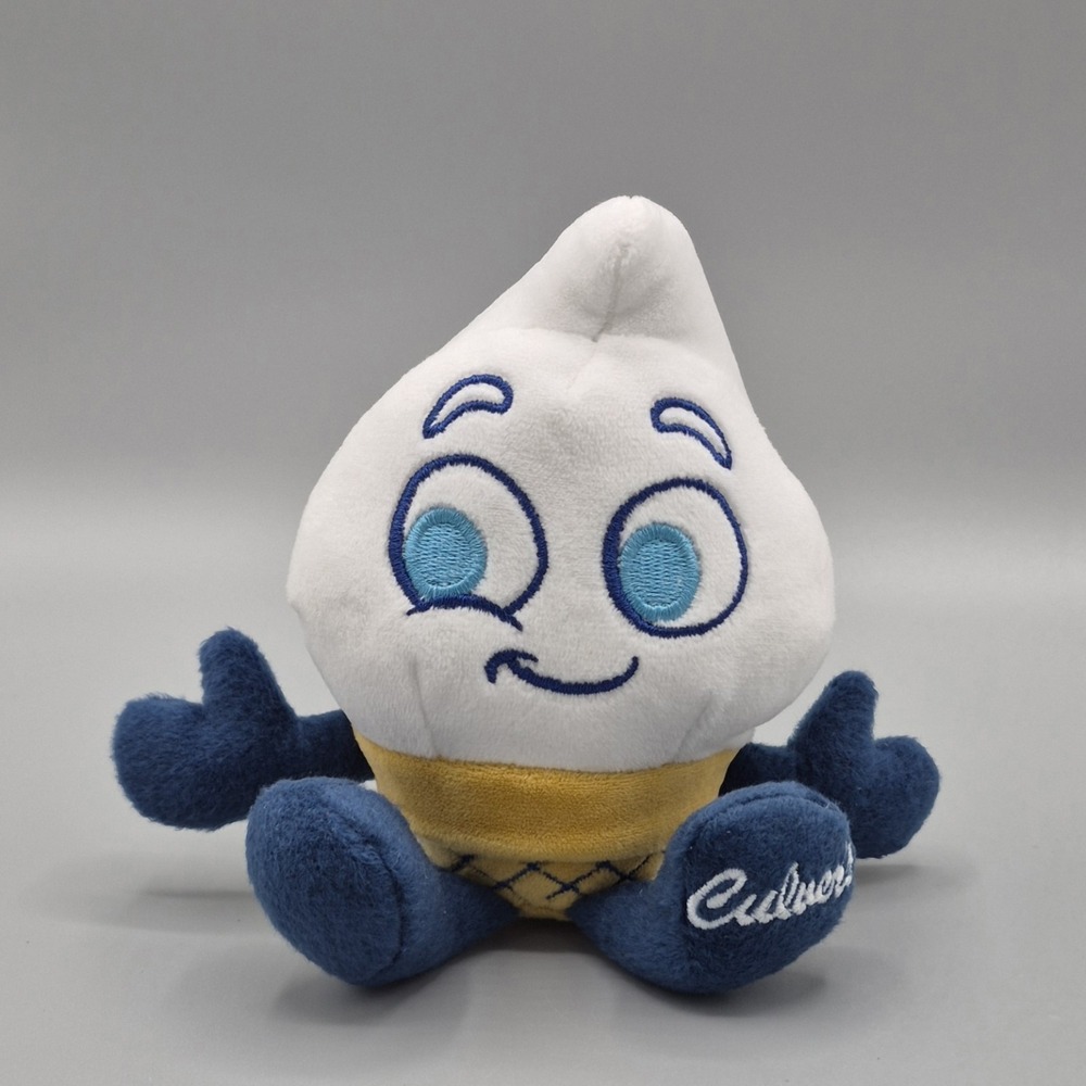 Culver's Restaurant SCOOPIE Custard Cone Stuffed Promotional Plush Toy Doll